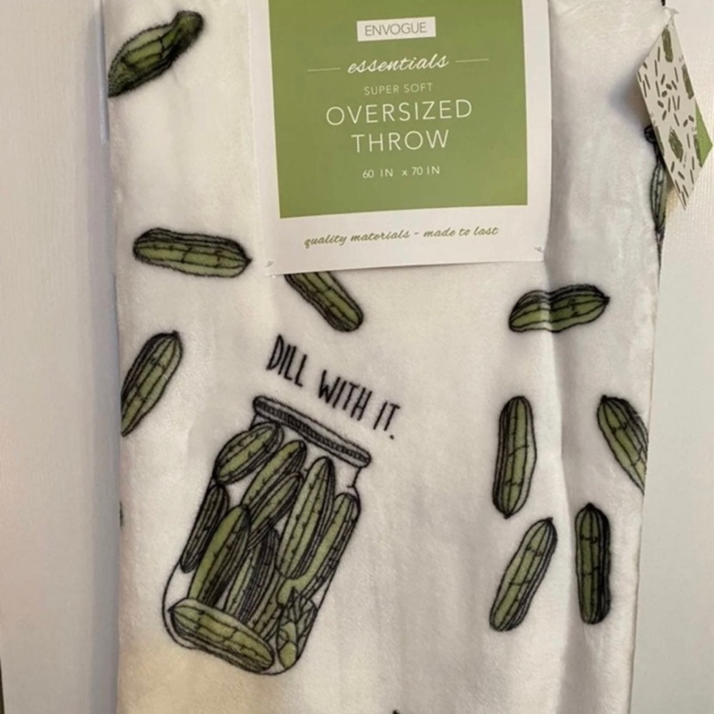 Super soft pickle blanket !!